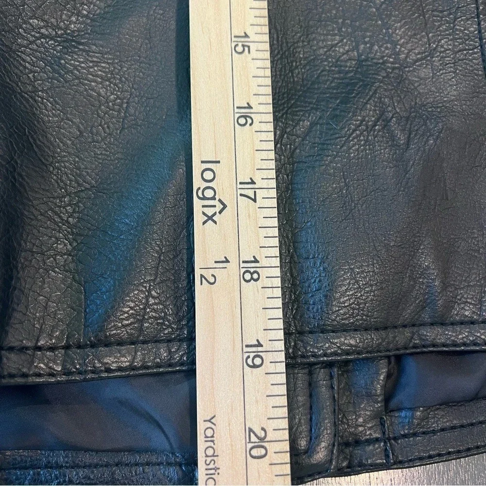 Candie's Y2K Women's Black Leather‎ Jacket Bikercore - Picture 6 of 10